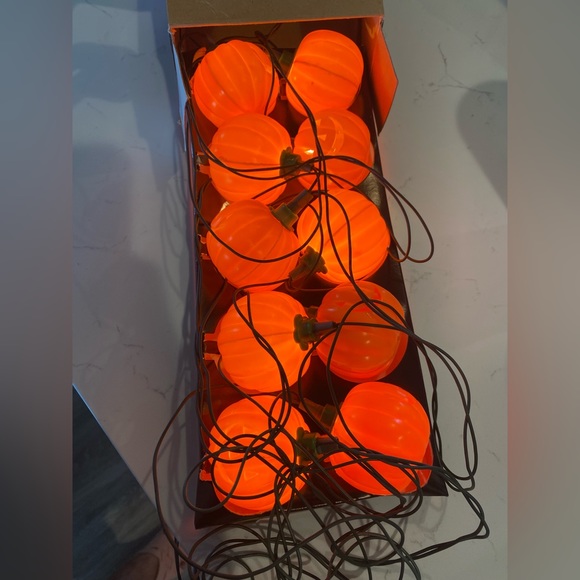 Vintage Electrified-Terrified Blinking Halloween Jack-O'-Lantern Light String - Picture 5 of 5